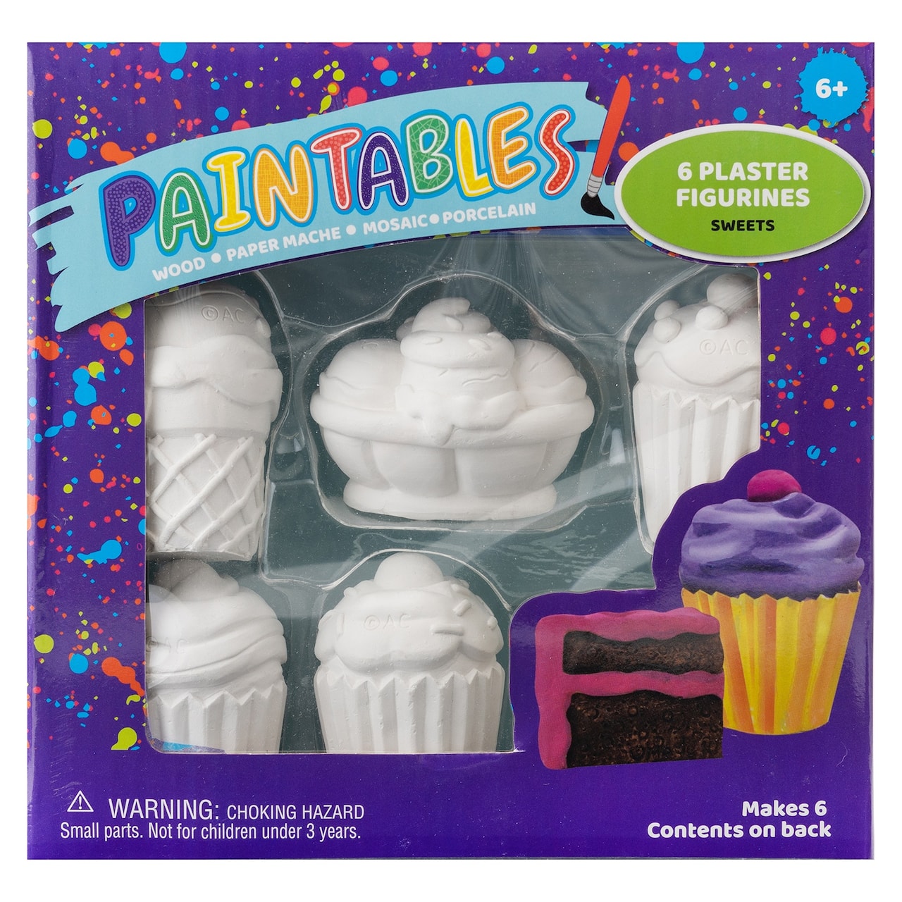 Colorbok® Paintables Plaster Sweets Figurines Kit